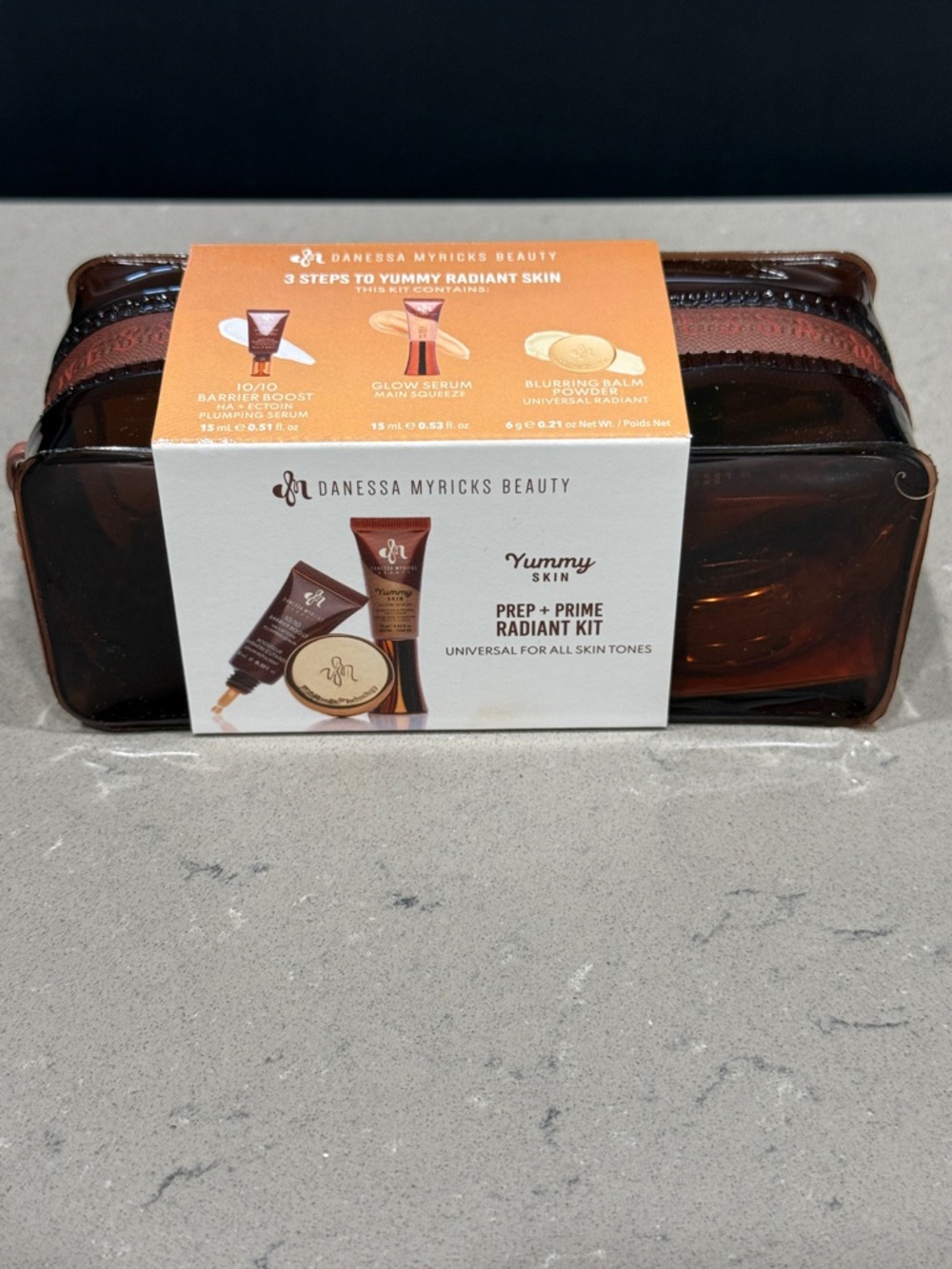 Danessa Myricks Beauty Yummy Skin Prep + Prime Radiant Kit - New/Unopened